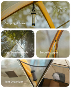 Палатка Naturehike KOTA 6, 6-местная, алюминиевый каркас, серо-коричневая CNK2450WS031-6LBG, фото 5