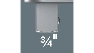 Насадка WERA со сдвижным квадратом, 3/4" квадрат, посадка 14x18 мм, для динамометрических ключей Click-Torque X / XP 7783 E, фото 6