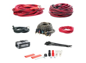 Набор проводов для подключения 4х кан. усилителя, Tonemix PAC-F4CU, 4Ga, МЕДЬ, фото 4