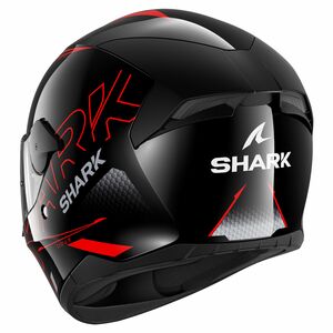 Шлем SHARK D-SKWAL 2 CADIUM глянцевый Black/Red/Black M, фото 2