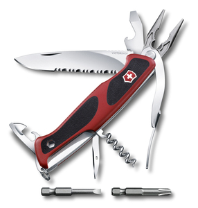 Нож Victorinox RangerGrip 174 Handyman, 130 мм, 17 функций, красный с черным, фото 1