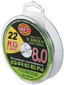 Шнур плетёный WFT KG x8 Green 150/016, фото 1
