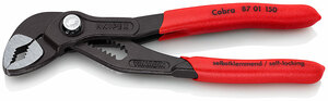 COBRA Клещи переставные, зев 32 мм, длина 150 мм, фосфатированные, обливные ручки, SB KNIPEX KN-8701150SB
