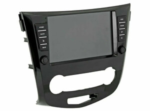 Рамка InCar для UMS NISSAN X-Trail III 2014-2022, Qashqai 2014-2024 (Manual AC), 9" Original style, фото 4