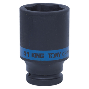 Головка торцевая ударная глубокая шестигранная 3/4", 41 мм KING TONY 643541M, фото 1
