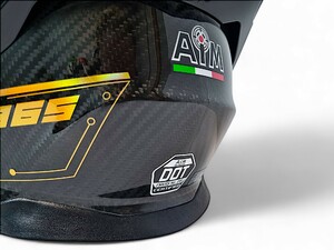 Шлем AiM RH365 Carbon KAIQI GOLDEN M, фото 9
