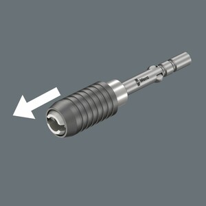 Битодержатель Wera 898/21/9-21 универсальный быстросъёмный, 4 мм HIOS, для бит 4 мм Halfmoon / HIOS, 50 мм, WE-051502, фото 2