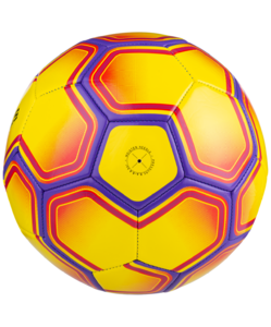 Мяч футбольный Jögel Intro №5, желтый/фиолетовый, фото 3