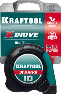 Рулетка KRAFTOOL X-Drive 10м х 25мм 34122-10, фото 12