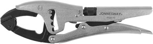 JONNESWAY P52C10 Зажим ручной переставной с шарнирной губкой и трубным захватом, 250 мм, 0-80 мм