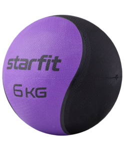 Медбол высокой плотности Starfit GB-702, 6 кг, фиолетовый, фото 2