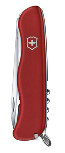 Нож Victorinox Cheese Master, 111 мм, 8 функций, с фиксатором лезвия, красный, фото 3