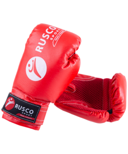 Набор для бокса, Rusco 6oz, к/з, черный/красный, фото 3