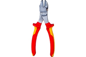 Бокорезы особо мощные VDE, 180 мм, хром, 2-комп диэлектрические ручки KNIPEX KN-7406180SB, фото 4