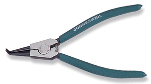 JONNESWAY AG010011 Щипцы загнутые 90° для стопорных колец с ПВХ рукоятками, разжим, 180 мм, 10-40 мм
