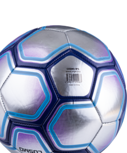 Мяч футбольный Jögel Cosmo №5, серебристый/синий, фото 6