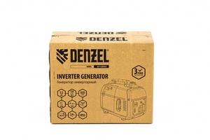 Генератор инверторный GT-1200iS, 1.2 кВт, 230 В, бак 2.4 л, закрытый корпус, ручной старт Denzel, фото 8