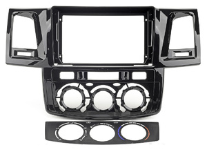 Рамка для UMS TOYOTA Fortuner, Hilux, SW4 2011-2015 (auto AC / manual AC), 9", фото 6