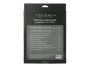 Набор проводов для подключения усилителя, Tonemix PAC-P4CU, 4Ga, МЕДЬ, фото 3