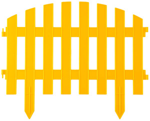 Декоративный забор GRINDA Ар Деко 28х300 см, желтый 422203-Y