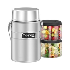 Термос для еды с контейнерами THERMOS SK3030 MS 1.39л (стальной), фото 1