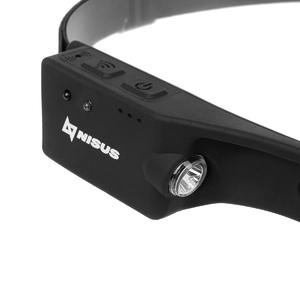 Фонарь налобный сенсорный LED-200 LM, COB-200LM, IPX4, USB (N-FN-HL76) NISUS PRO, фото 4