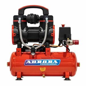 Компрессор  AURORA PASSAT-8 BLACK 4G тихий, безмасляный (8л, 170л/мин, 0.9кВт), фото 2