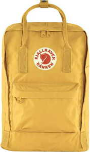 Рюкзак Fjallraven Kanken Laptop 15", желтый, 28х16х40 см, 18 л, фото 1