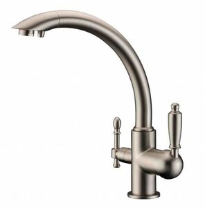 Смеситель для кухни ZORG Sanitary (ZR 314 YF-33 NIСKEL) Никель, фото 1