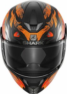 Шлем SHARK SKWAL 2 IKER LECUONA MAT Black/Orange/Silver L, фото 2