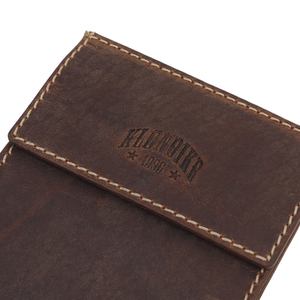 Бумажник Klondike Yukon, с зажимом для денег, коричневый, 12х1,5х9 см, фото 4