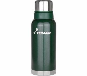 Термос TONAR (HS.TM-058-G) 1200ML с ситечком зеленый (2 крышки-кружки), фото 1