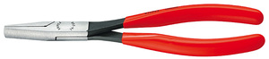 Плоскогубцы монтажные, плоские губки 33 мм, длина 200 мм, фосфатированные, обливные ручки KNIPEX KN-2801200, фото 1
