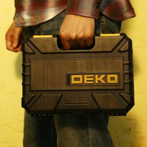 Аккумуляторная отвертка DEKO DKS4FU-Li в кейсе  + набор инструментов 36 предметов 063-4152, фото 5