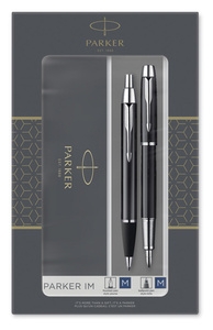 Набор подарочный Parker IM Core - Black CT, ручка перьевая+ручка шариковая, фото 5
