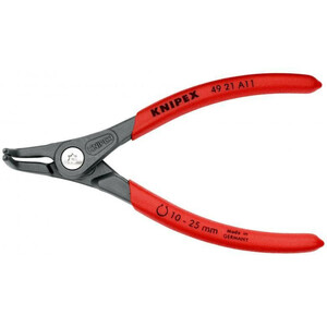 Щипцы прецизионные KNIPEX для внешних стопорных колец, губки 90°, Ø 10-25 мм, длина 130 мм, KN-4921A11, фото 4