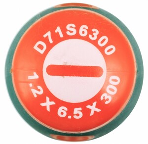 JONNESWAY D71S6300 Отвертка стержневая шлицевая ANTI-SLIP GRIP, SL6.5х300 мм, фото 2