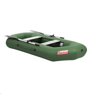 Лодка Шкипер А260 надувное дно зеленый Тонар