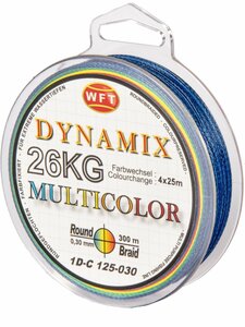 Шнур плетёный WFT KG ROUND DYNAMIX Multicolor 300/030, фото 1