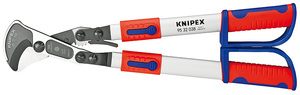 Кабелерез с трещоткой, Ø 38 мм (280 мм², MCM 550), длина 570 мм, 2К телескопические ручки KNIPEX KN-9532038