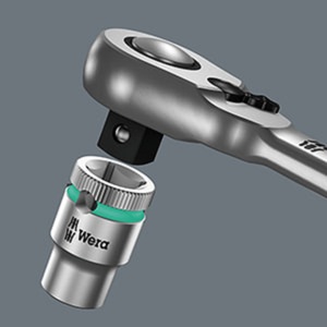 набор с трещоткой, реверс, 1/4", 28 пр.8100 SA 8  Wera Zyklop Metal Switch  WE-004018, фото 6