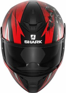 Шлем SHARK D-SKWAL 2 ATRAXX MAT матовый Black/Red L, фото 3