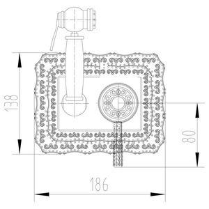 Смеситель для биде ZORG Antic (A 116 BD-SL) Серебро, фото 2