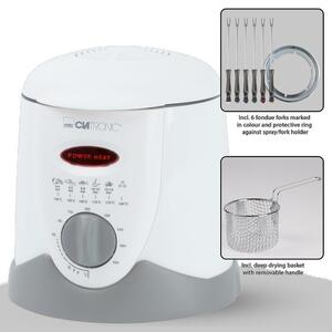 Фритюрница-фондю Clatronic FFR 2916 weis-grau 1L, фото 6