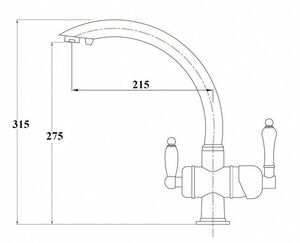 Смеситель для кухни ZORG Sanitary (ZR 327 YF) Хром, фото 2